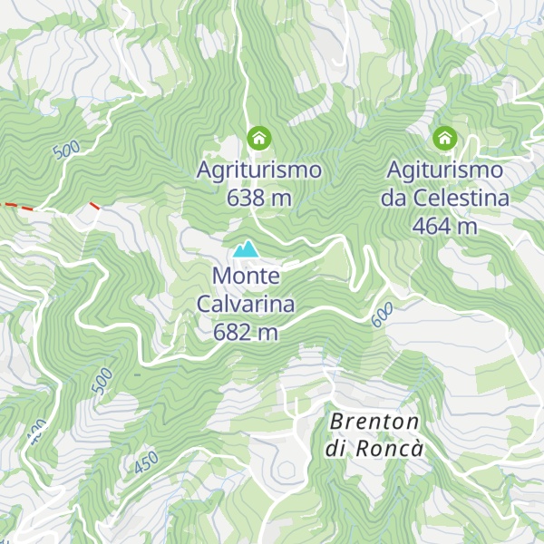 Map of Ex base militare "Calvarina"