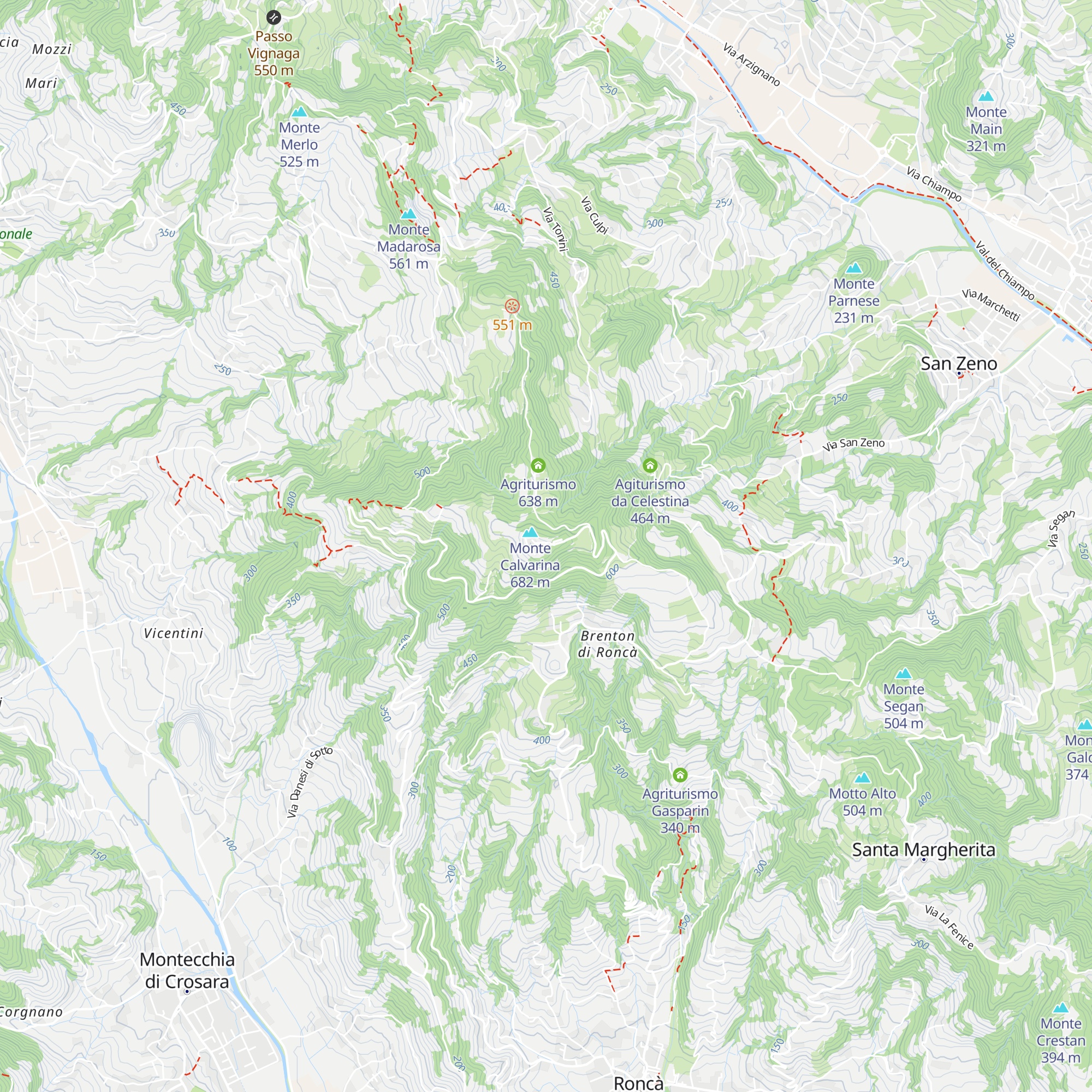 Ex base militare "Calvarina" map