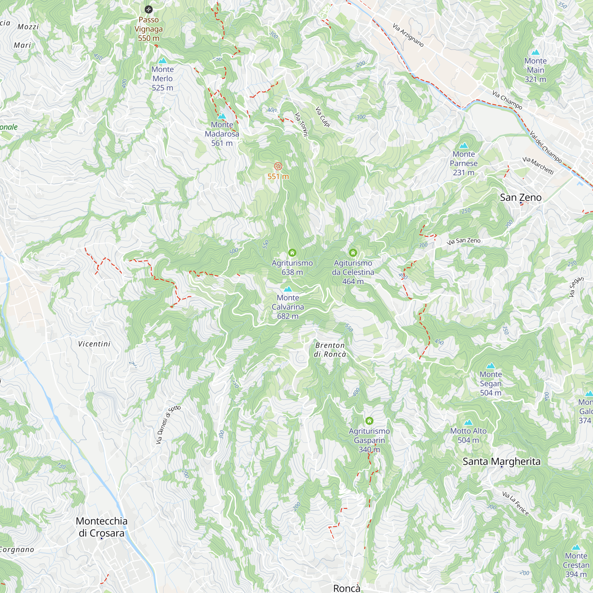 Ex base militare "Calvarina" map