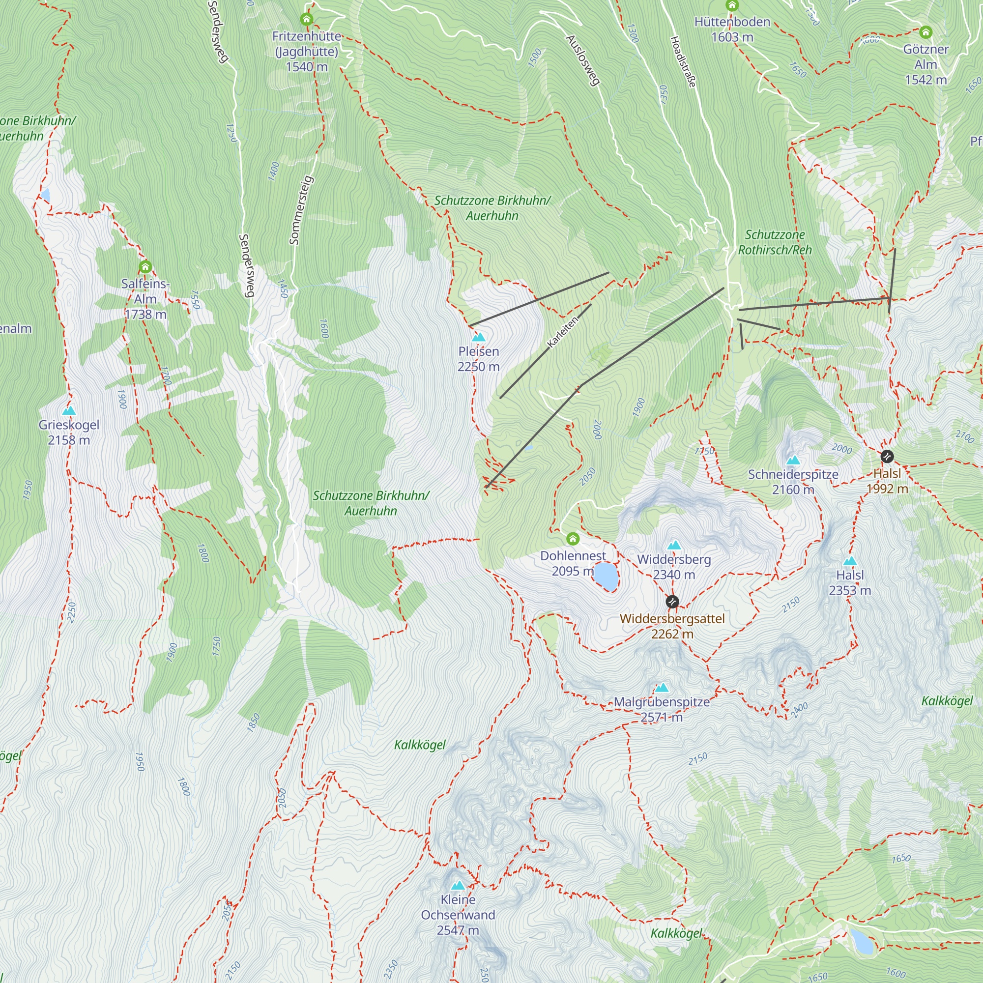 Hoadlhaus map