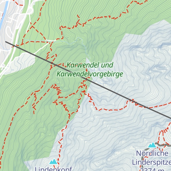 Map of Mittenwalder Hütte