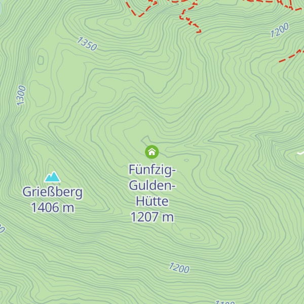 Map of Fünfzig-Gulden-Hütte