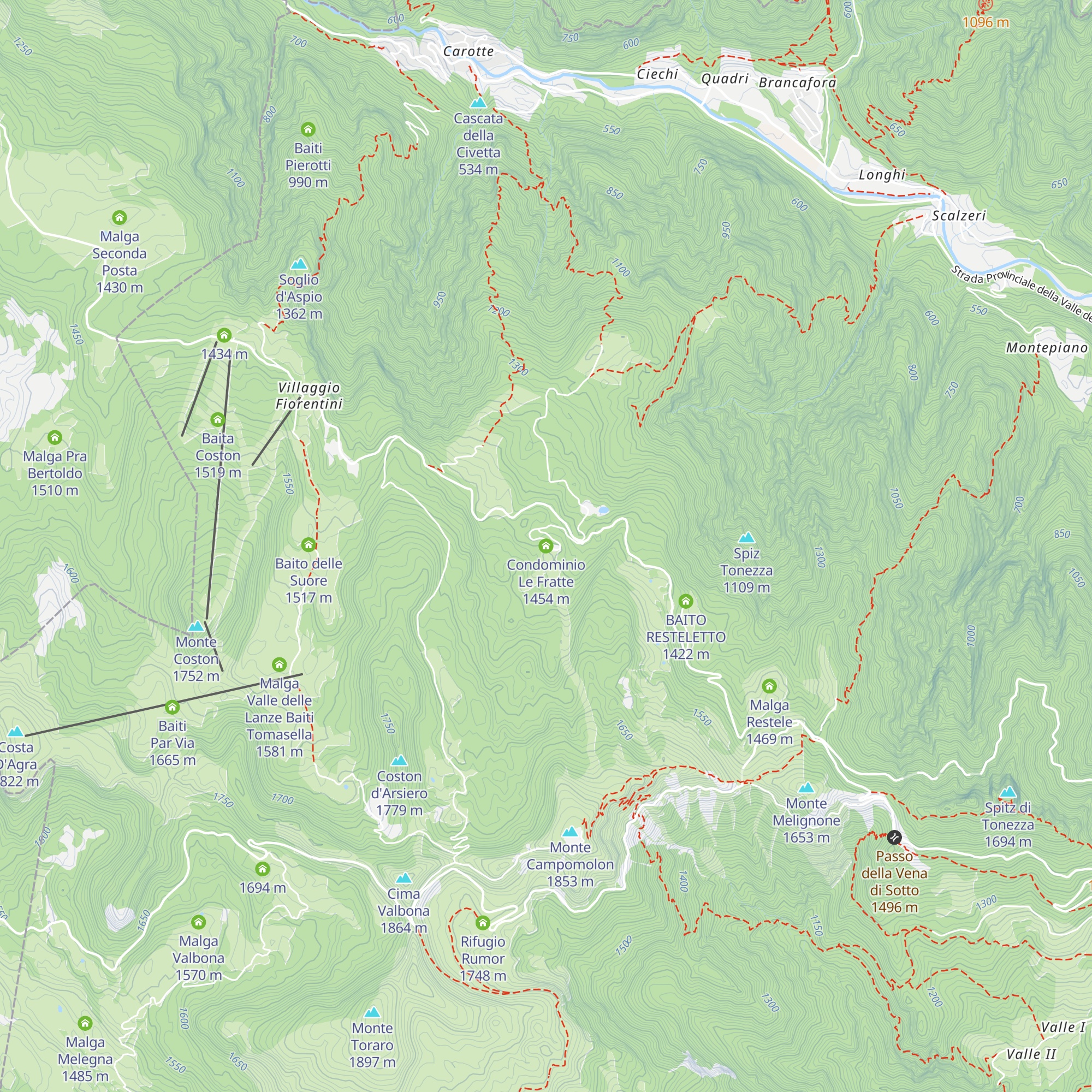 Condominio Le Fratte map