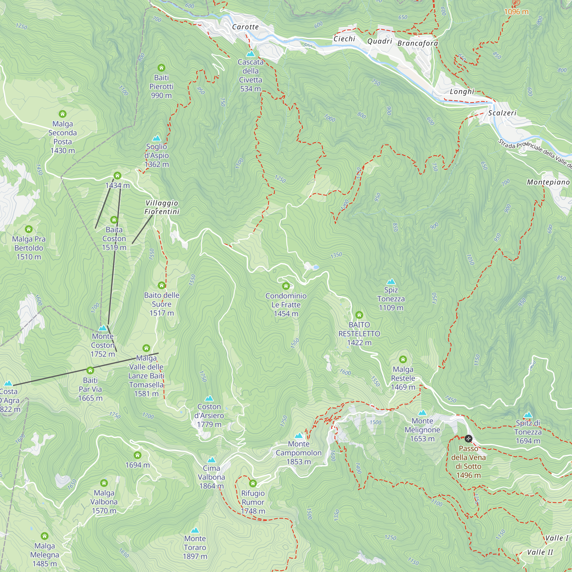 Condominio Le Fratte map