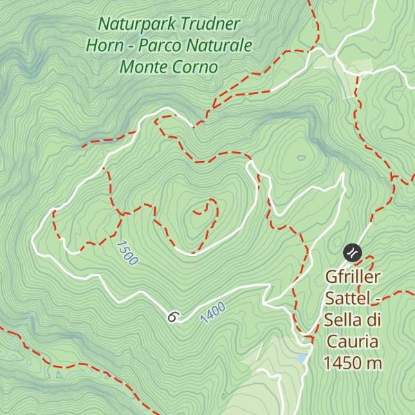 Map of Königswiese, M. prato del re