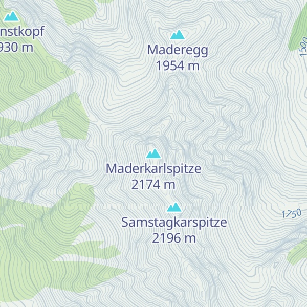 Map of Maderkarlspitze