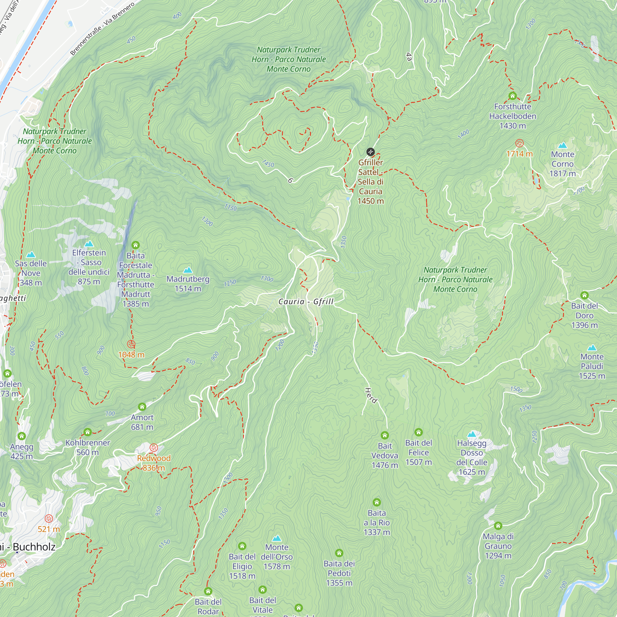 Infostelle Parco map