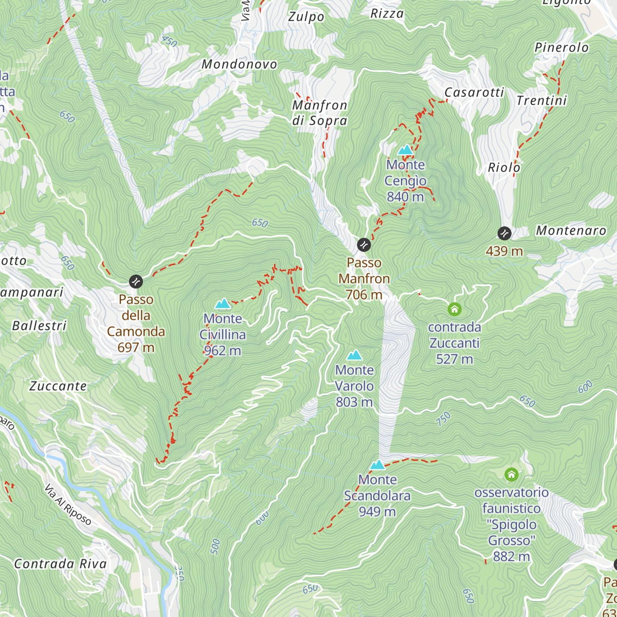 Rifugio Fonte Civillina map