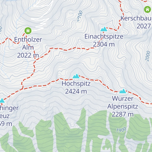 Map of Hochspitz