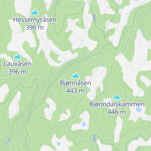 Map of Bjønnåsen