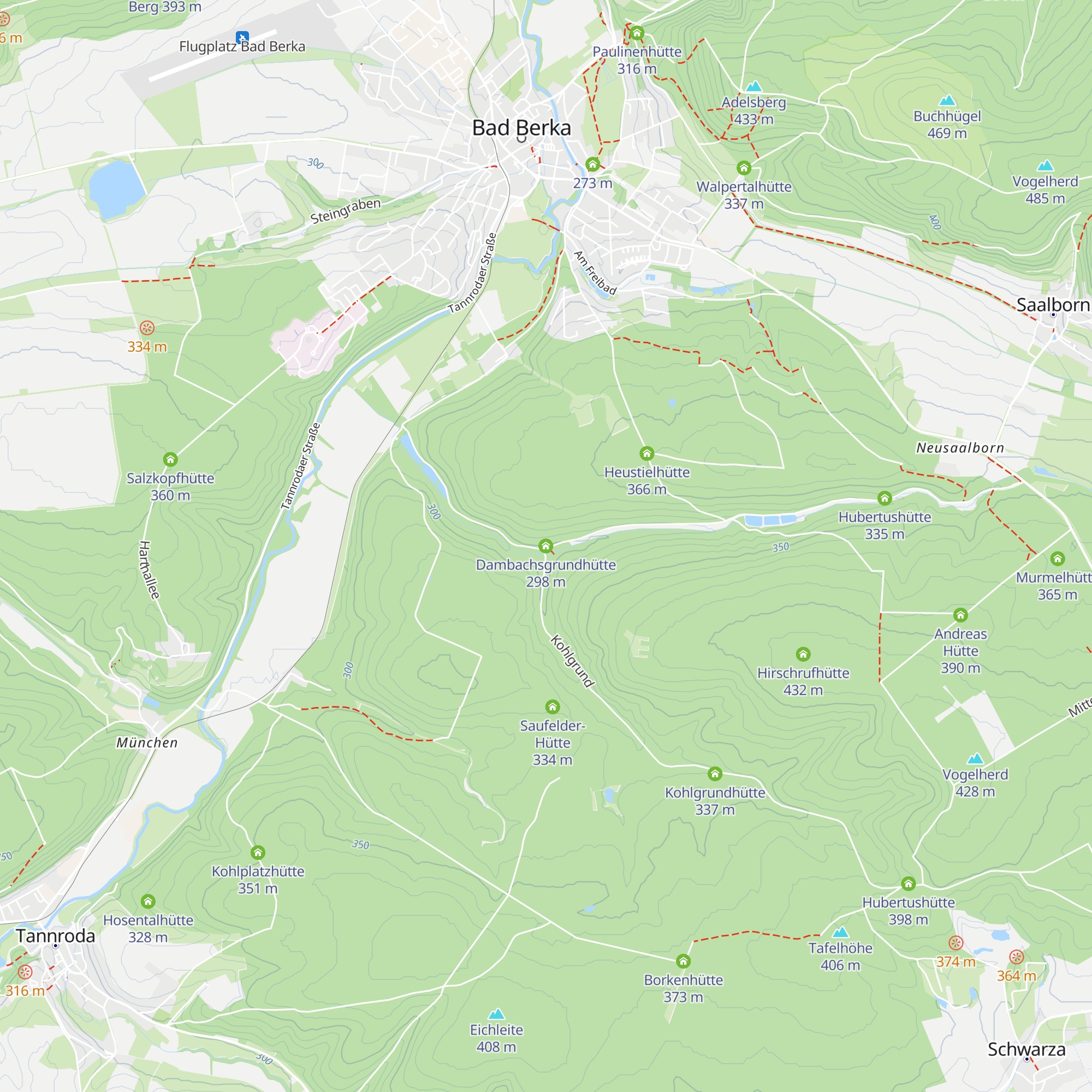 Dambachsgrundhütte map
