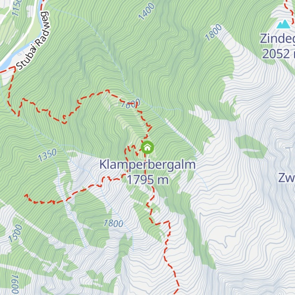 Map of Klamperbergalm