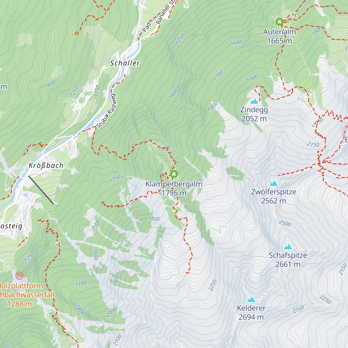 Klamperbergalm map
