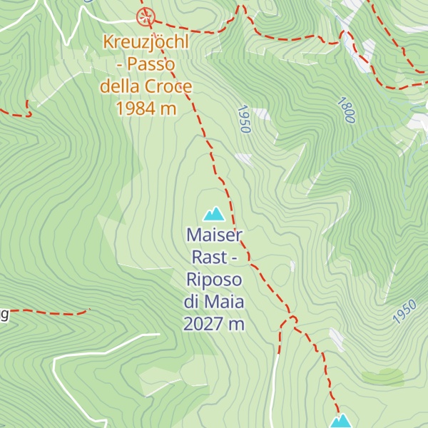 Map of Maiser Rast - Riposo di Maia