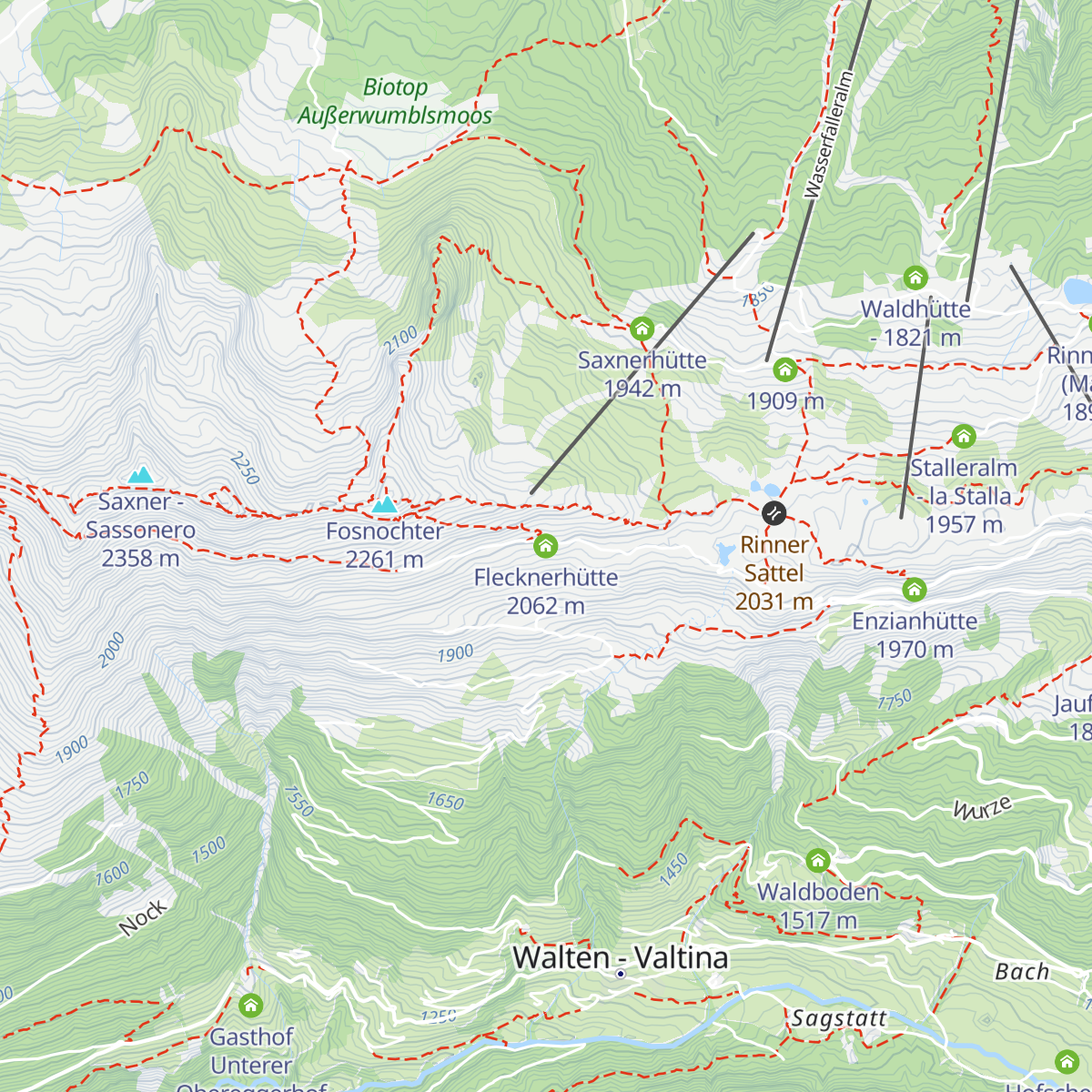 Flecknerhütte map