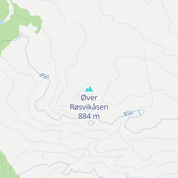 Map of Øver Røsvikåsen