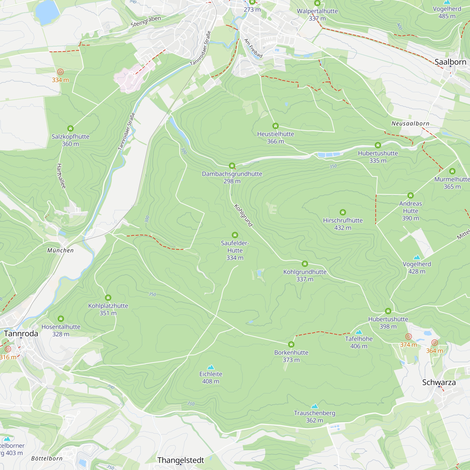 Saufelder-Hütte map