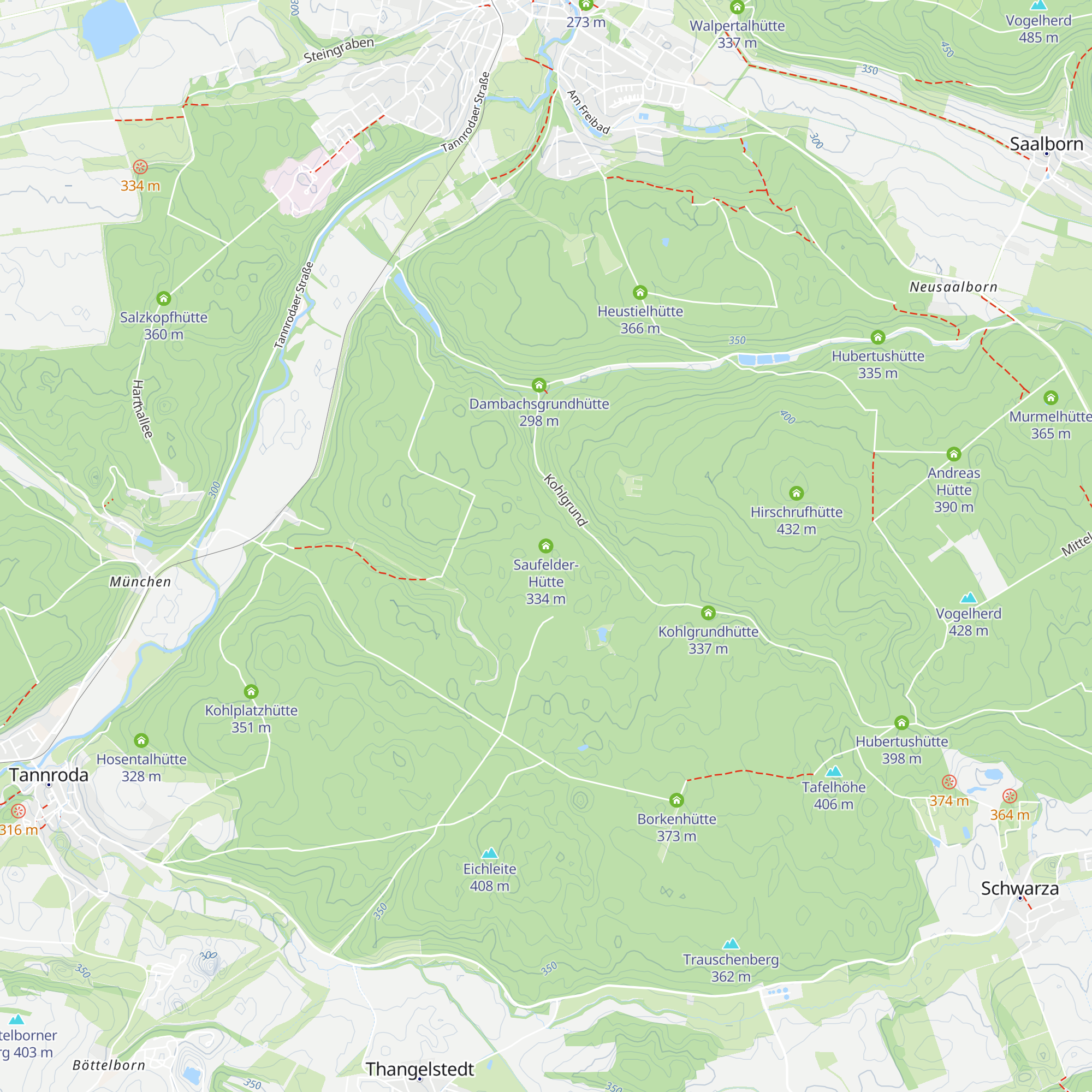 Saufelder-Hütte map