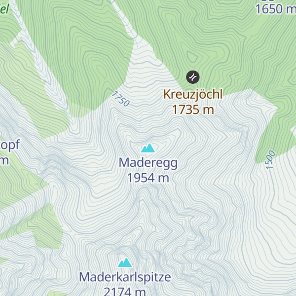 Map of Maderegg