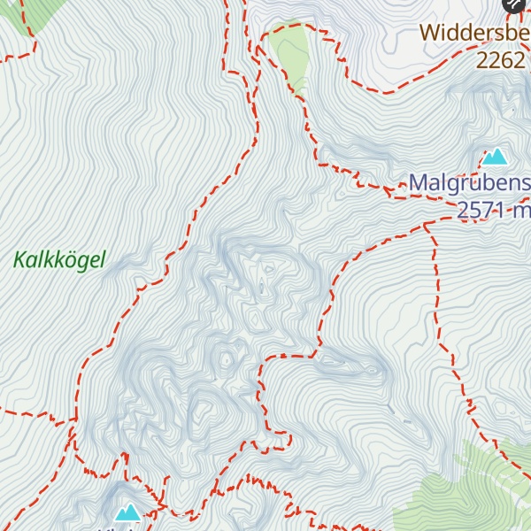 Map of Schlicker Zinnen