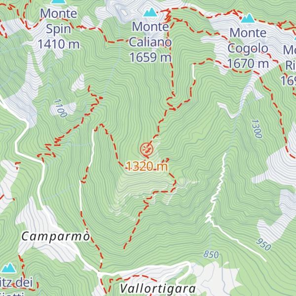Map of Malga Ronchetta