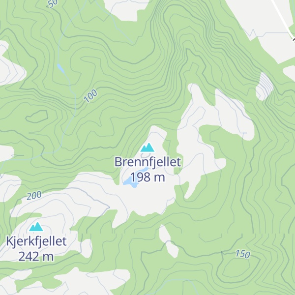 Map of Brennfjellet