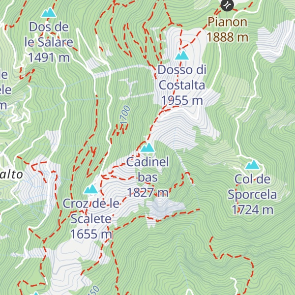 Map of Cadinel bas