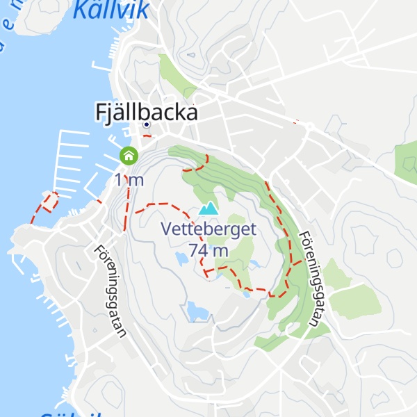 Map of Vetteberget