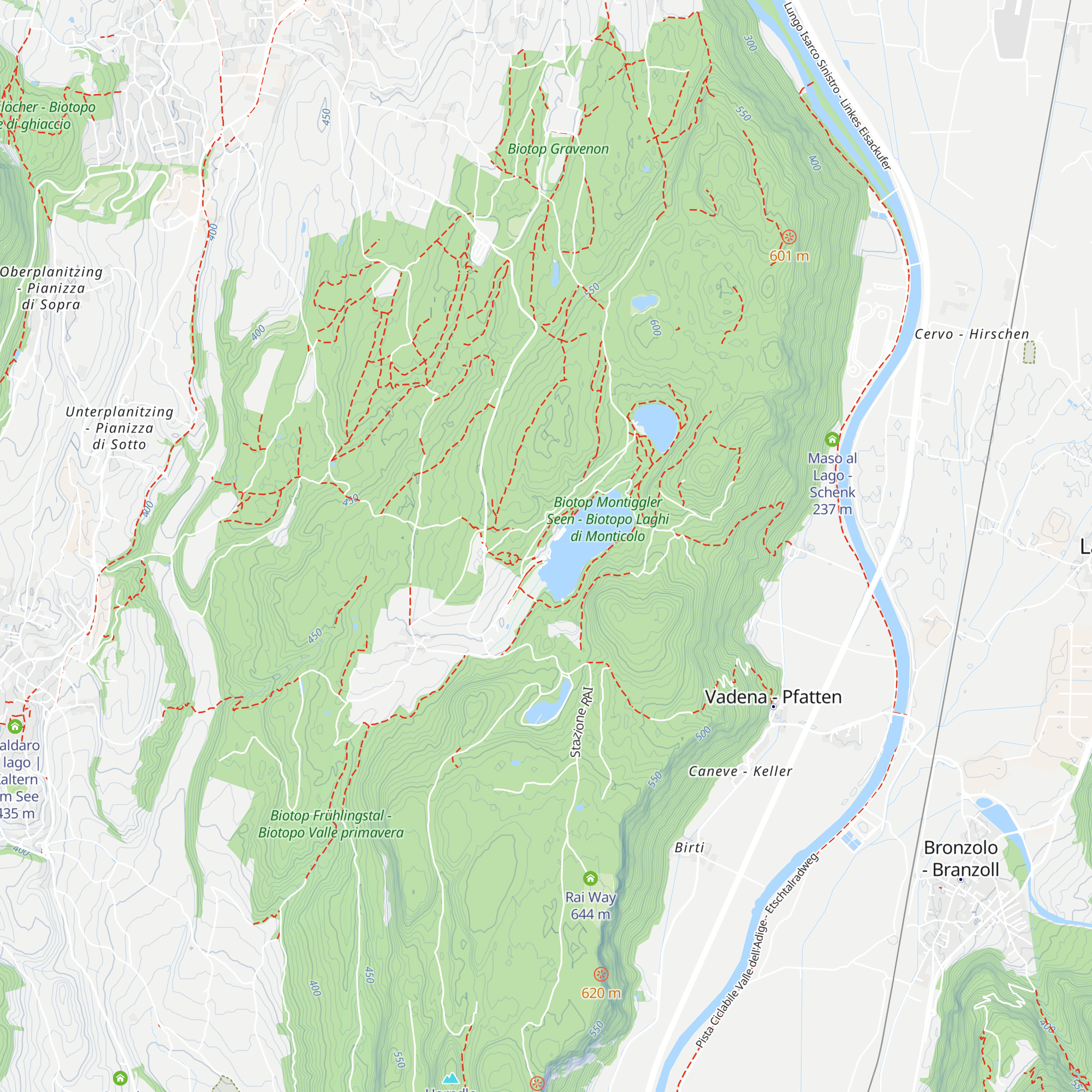 Restaurant Pizzeria Lido Montiggl map