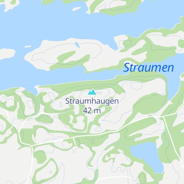 Map of Straumhaugen