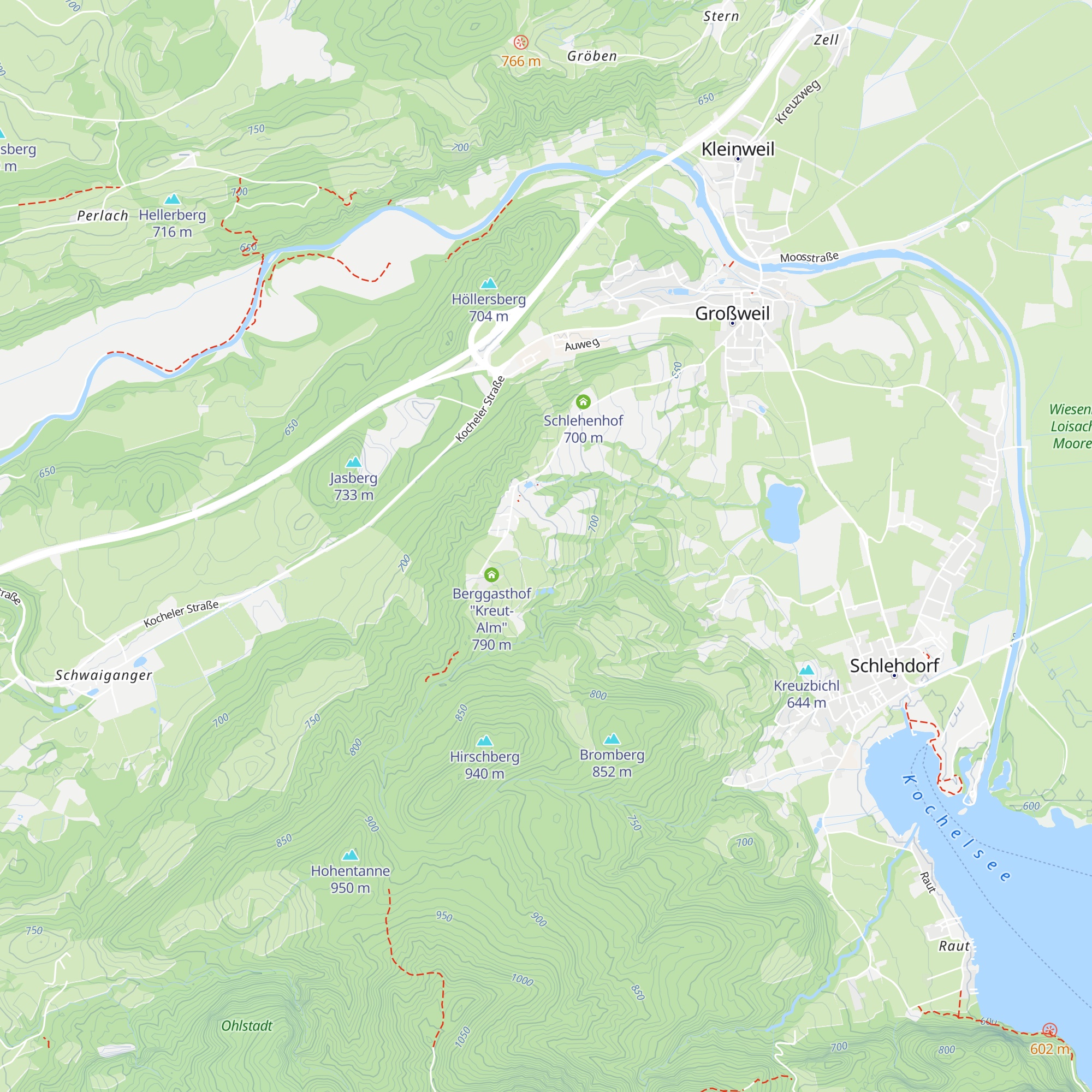 A6 Hirtenhütte vom Wildfeuerberg map