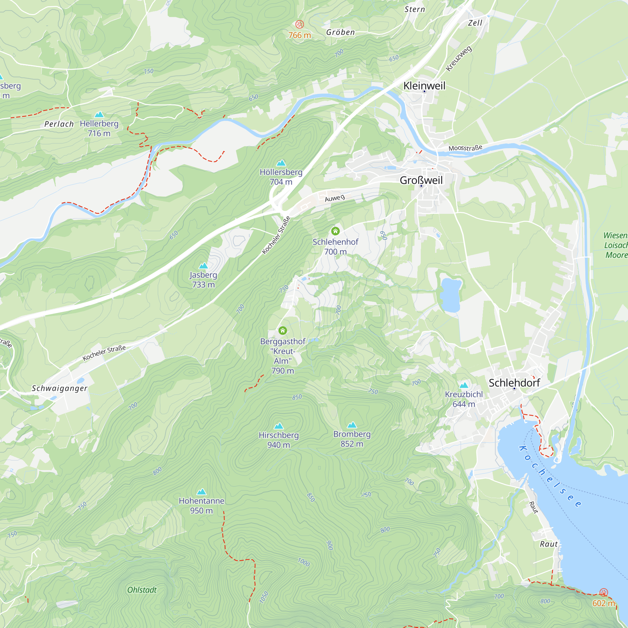 A6 Hirtenhütte vom Wildfeuerberg map
