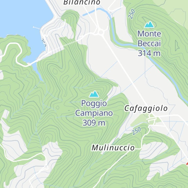 Map of Poggio Campiano