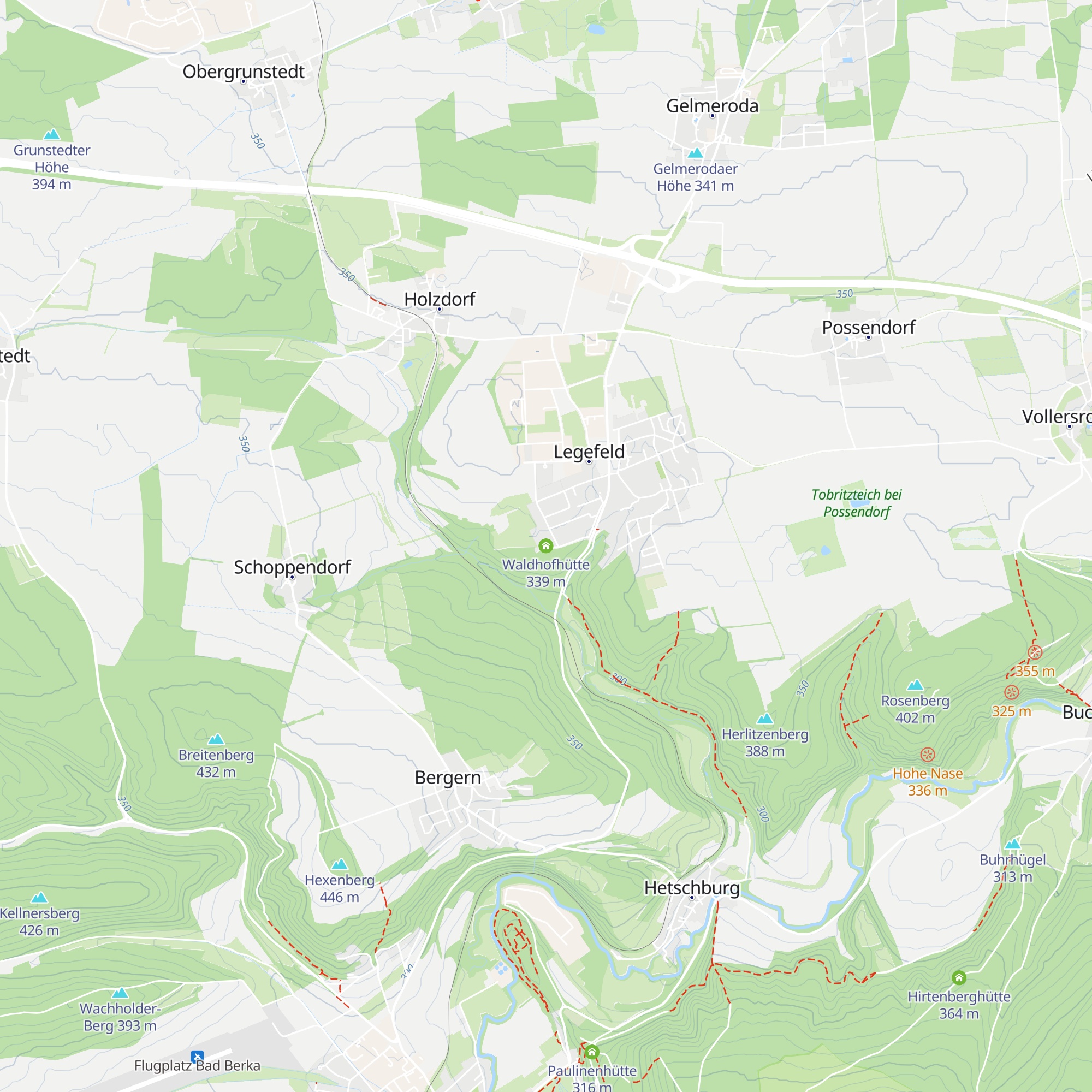 Waldhofhütte map