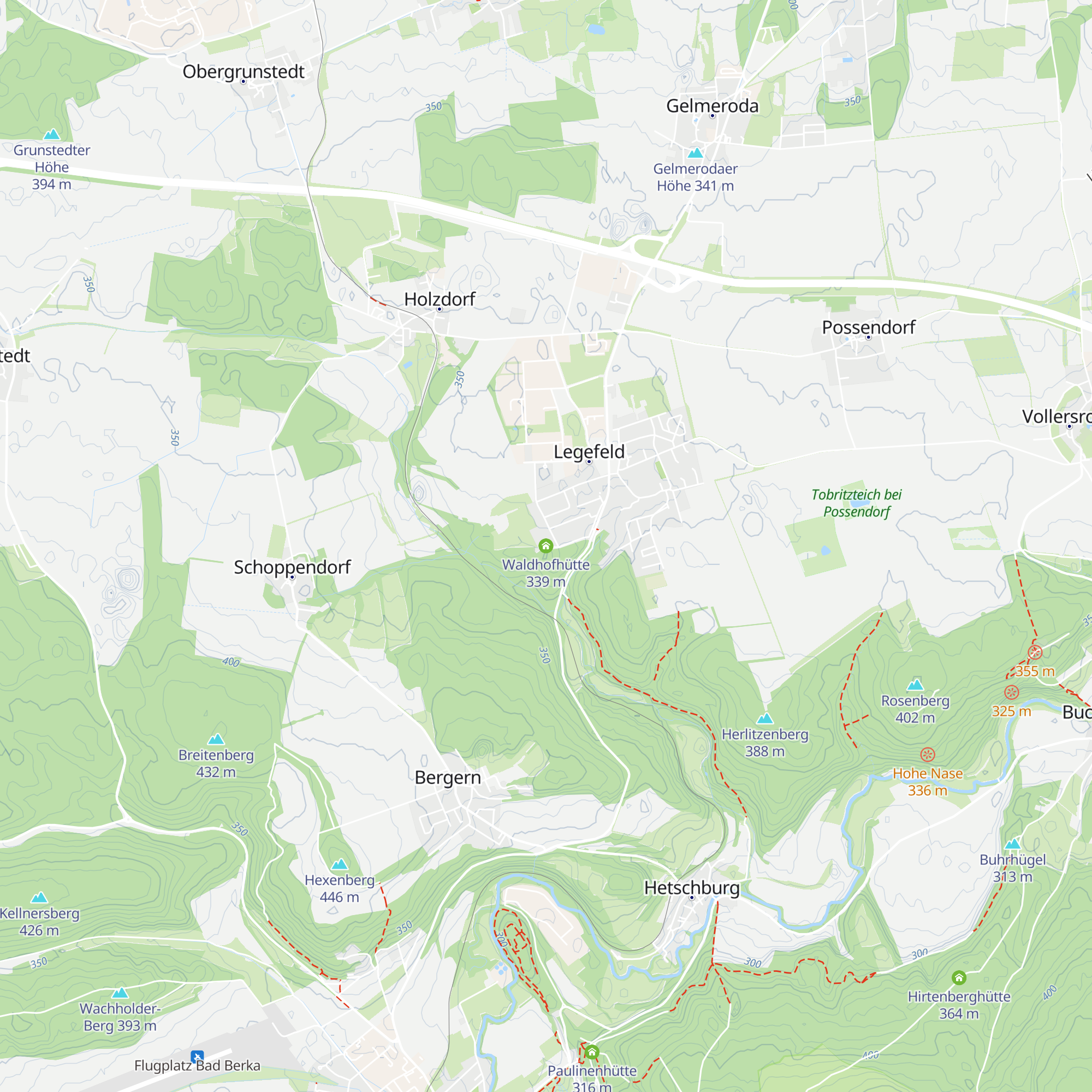Waldhofhütte map