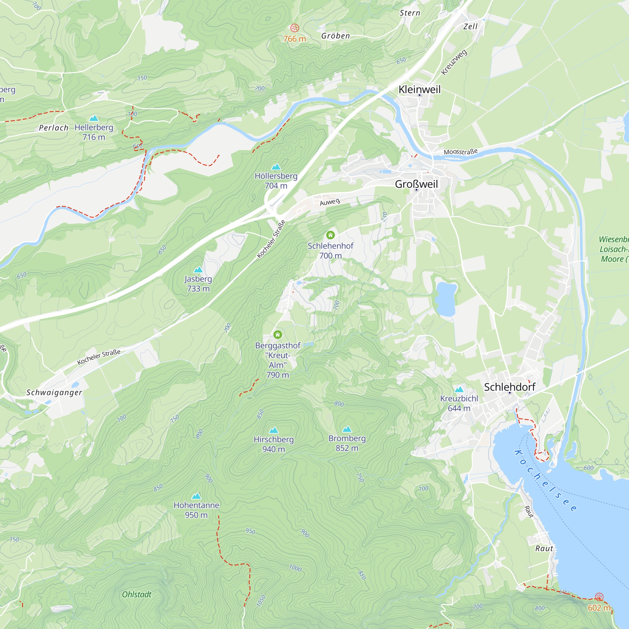 A4 Almgebäude von der Duslaualm map