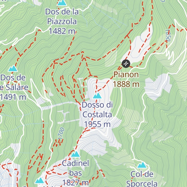 Map of Ruderi baracca