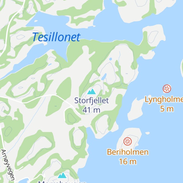 Map of Storfjellet
