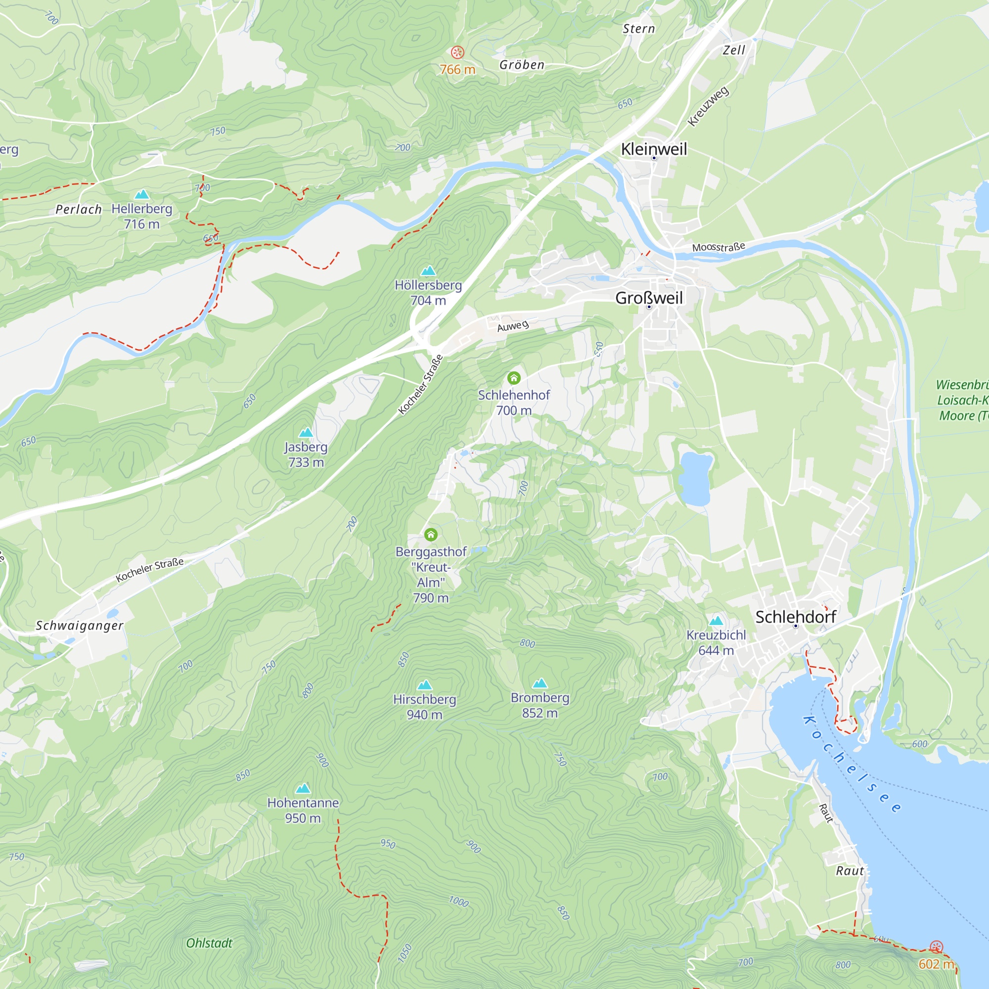 A7 Forsthütte vom Wieselberg map