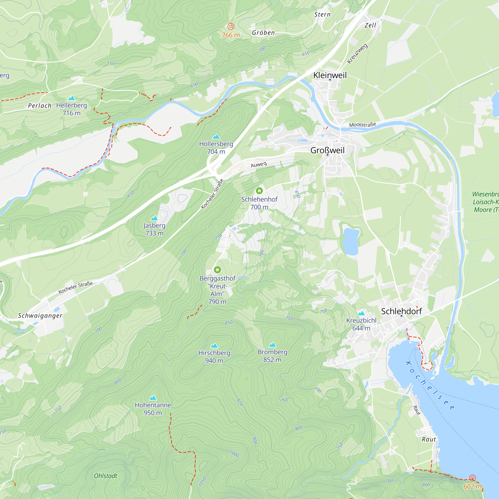 A7 Forsthütte vom Wieselberg map