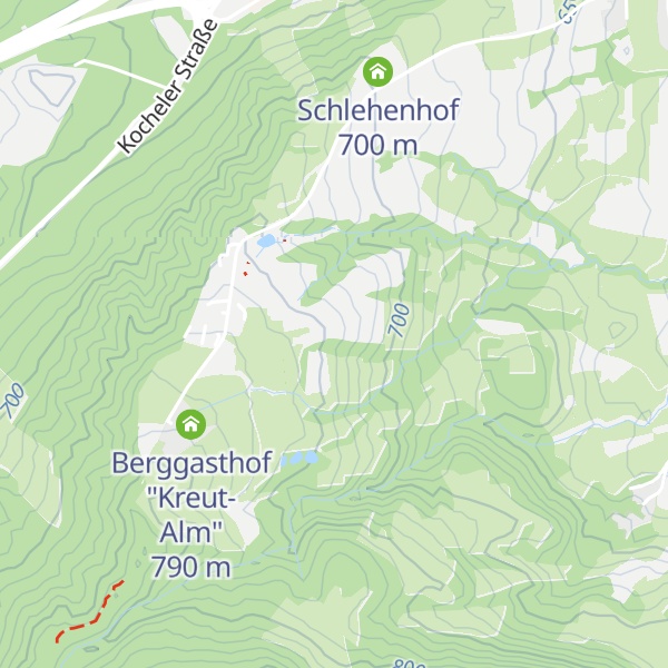 Map of A7 Forsthütte vom Wieselberg