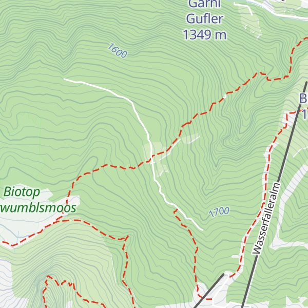 Map of Kaserlicht-Alm - Malga delle Casere