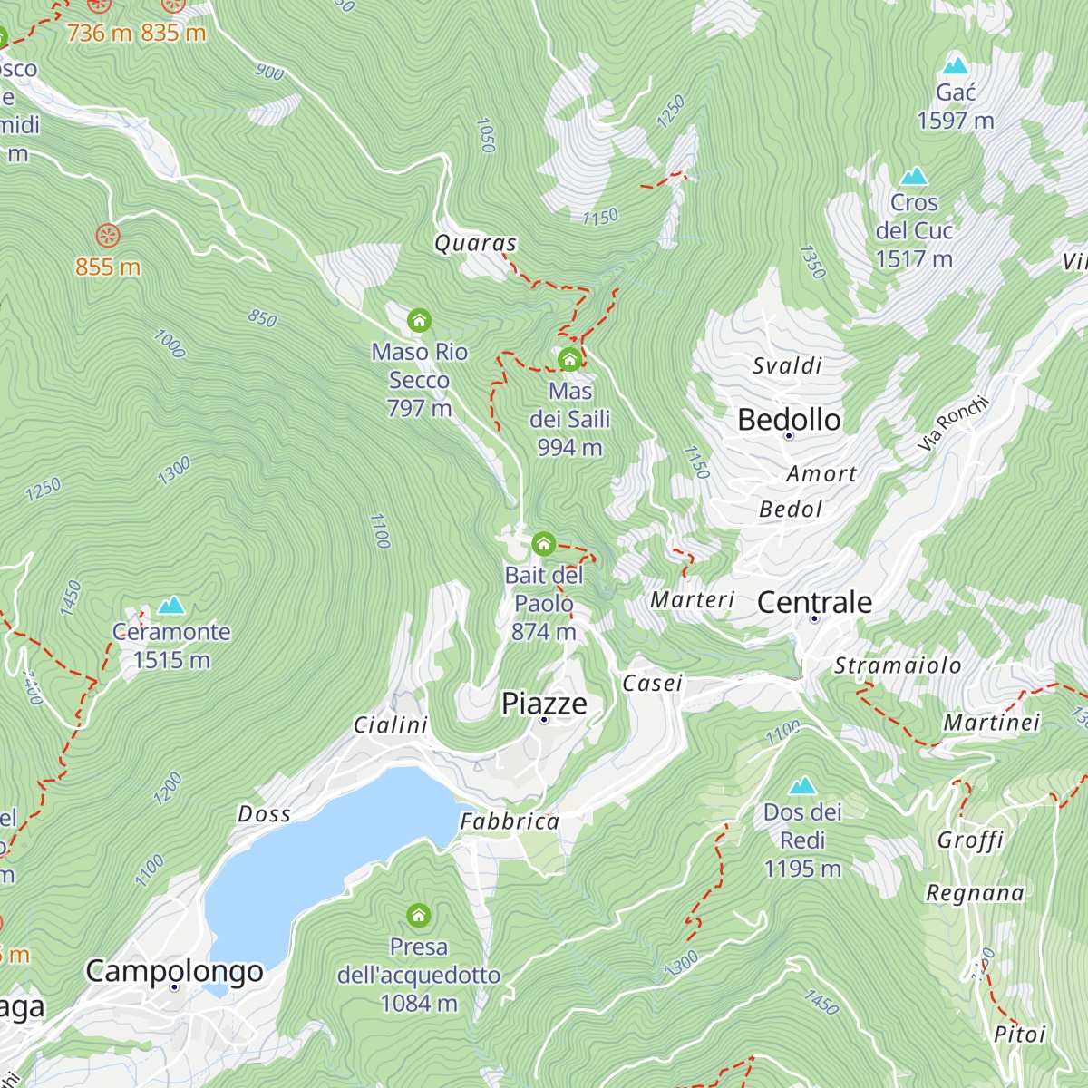 Bait del Paolo map