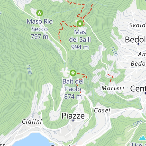 Map of Bait del Paolo