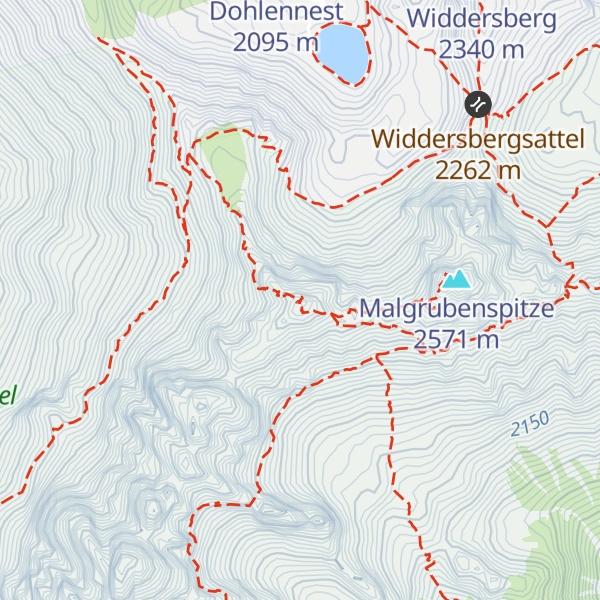 Map of Hochtennspitze