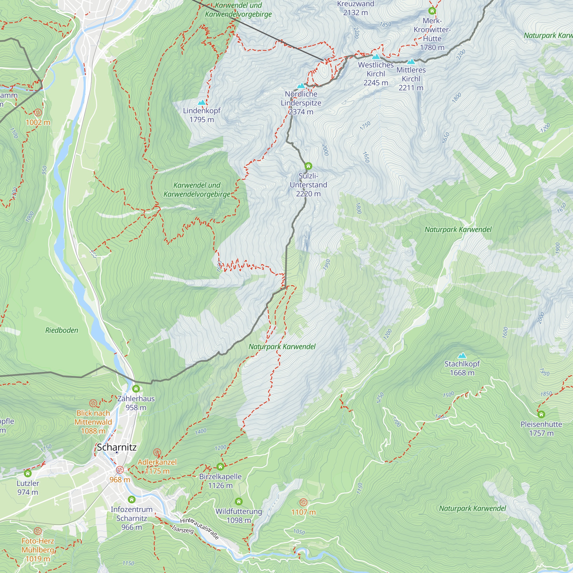 Tiroler Hütte map
