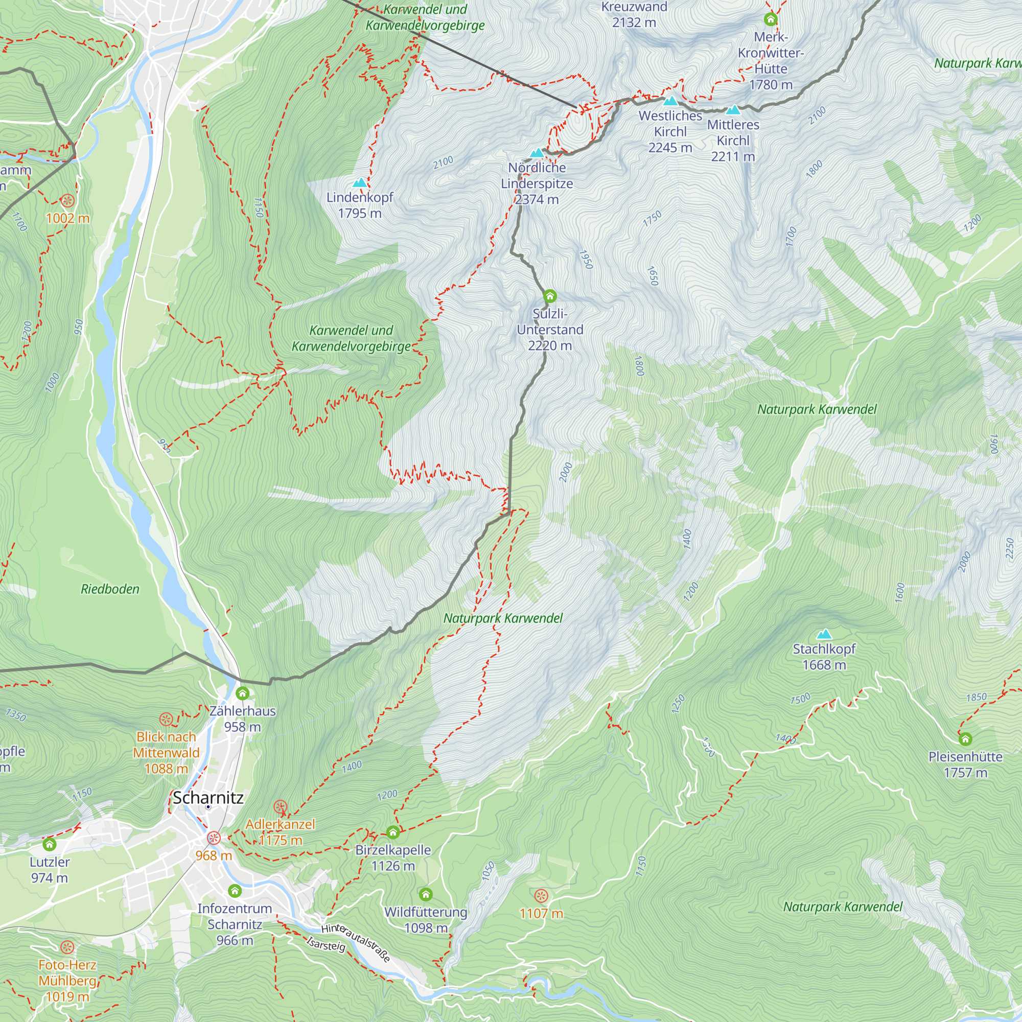 Tiroler Hütte map
