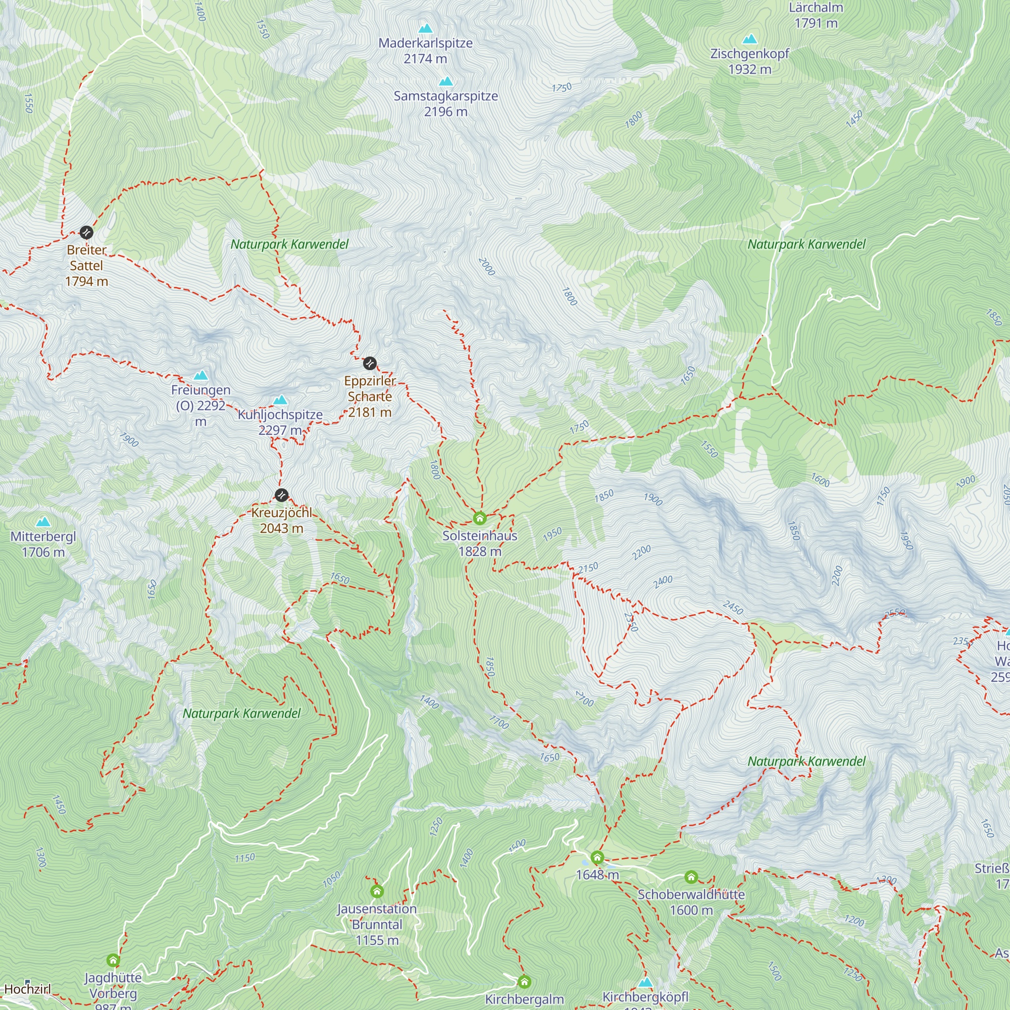 Erlalm map