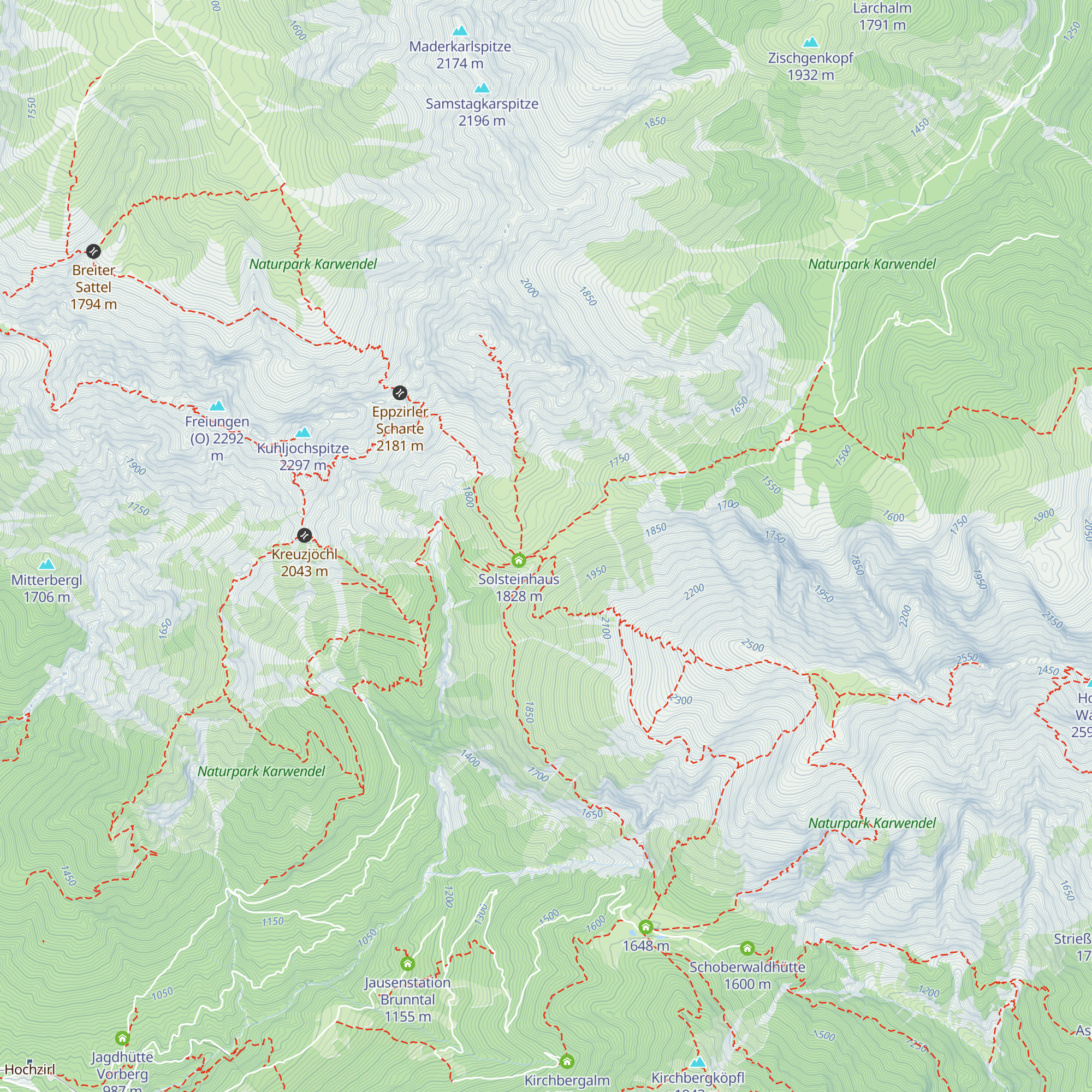 Erlalm map