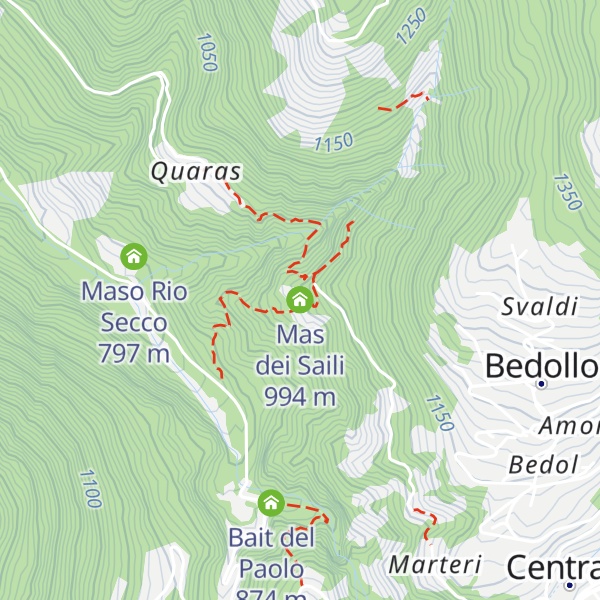 Map of Mas dei Saili
